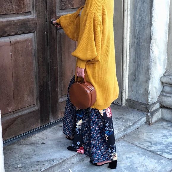 🆕BriBri Floral Mixed Print Cropped Wide Leg Pants - Picture 8 of 8